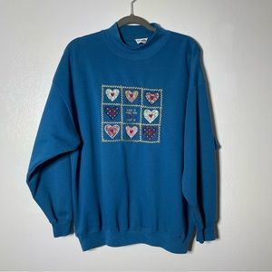 Retro Action Embroidered Sweatshirt. Similar to a 2X. In excellent condition!